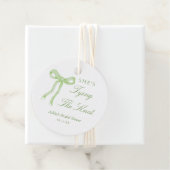 グリーンボウ 彼女は結婚する ブライダルシャワー フェイバータグ (インサイチュ)