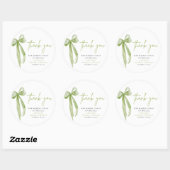 グリーンボウ 彼女は結婚する ブライダルシャワー ラウンドシール (シート)