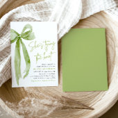 グリーンボウ 彼女は結婚する ブライダルシャワー 招待状