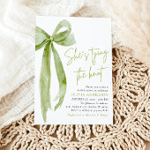 グリーンボウ 彼女は結婚する ブライダルシャワー 招待状