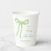 グリーンボウ 彼女は結婚する ブライダルシャワー 紙コップ (裏面)