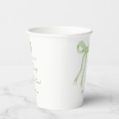 グリーンボウ 彼女は結婚する ブライダルシャワー 紙コップ (右)