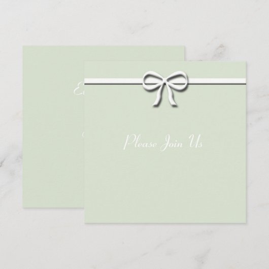 グリーンボウ 招待状 (正面/裏面)