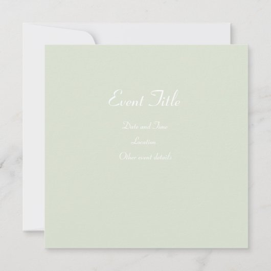 グリーンボウ 招待状 (裏面)