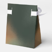 グリーンボグラデーションーホミニマル結婚式の引き出物ボックス フェイバーボックス (裏面サイド)