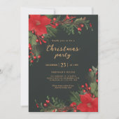 グリーンボタニカルクリスマスパーティー 招待状 (正面)