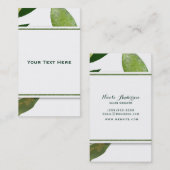 グリーンボタニカルグラムプラントシッ離れチック 名刺 (正面/裏面)