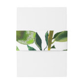 グリーンボタニカルグラムプラント葉エレガントウェディング 招待状ベリーバンド (裏面例)