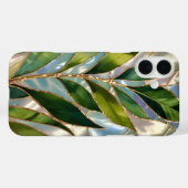 グリーンボタニカルステンドグラススマホケース Case-Mate iPhoneケース (裏面 (横))