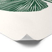 グリーンボタニカルバナナリーフプラントラバーズボホ ポスター (角)