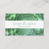 グリーンボタニカルビジネスカード 名刺 (正面)
