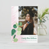グリーンボタニカルピエレガントンク卒業 招待状 (スタンド正面)