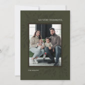 グリーンボタニカルフレーム感謝記念撮影カード シーズンカード (正面)