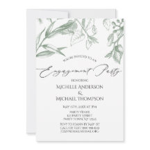 グリーンボタニカルリーフエンゲージメントパーティー