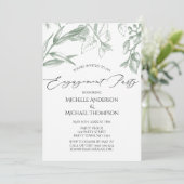 グリーンボタニカルリーフエンゲージメントパーティー 招待状 (スタンド正面)