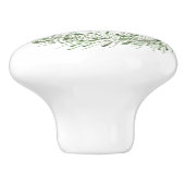 グリーンボタニカルリーフリースモノグラム セラミックノブ (側面)