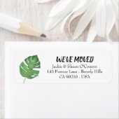 グリーンボタニカルリーフ新しいリターンを移動 ラベル (インサイチュ)