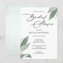 グリーンボタニカルリーフ ブライダルシャワー