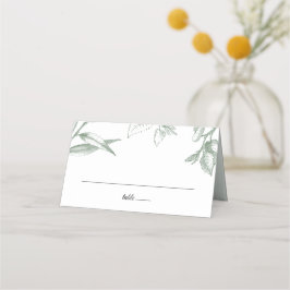 グリーンボタニカルリーフ プレイスカード