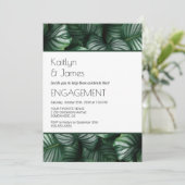 グリーンボタニカル婚約パーティ 招待状 (スタンド正面)