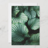 グリーンボタニカル婚約パーティ 招待状 (裏面)