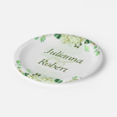 グリーンボタニカル紙プレート ペーパープレート (アングル)