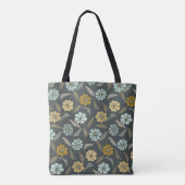 グリーンボタニカル開花トート トートバッグ (裏面)