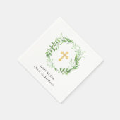 グリーンボタニカル離れリースバプテスマ スタンダードカクテルナプキン (角)