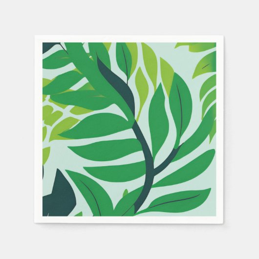 グリーンボタニカル離れ スタンダードカクテルナプキン (正面)