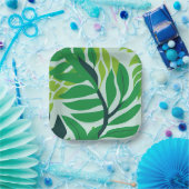 グリーンボタニカル離れ ペーパープレート (パーティー)