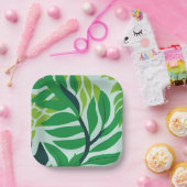 グリーンボタニカル離れ ペーパープレート (パーティー)