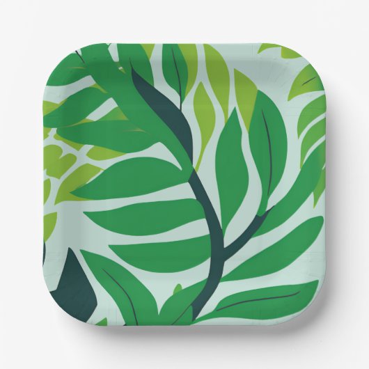 グリーンボタニカル離れ ペーパープレート (正面)