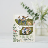 グリーンボタニカル メリークリスマス2 家族写真 シーズンカード (スタンド正面)