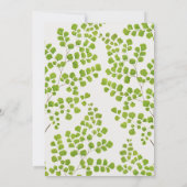 グリーンボタニカル 40歳の誕生日 招待状 (裏面)