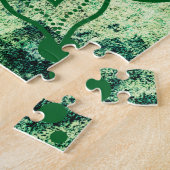 グリーンボヘミアンスタイリッシュマンダラ ジグソーパズル (側面)