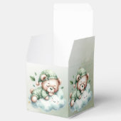 グリーンボホスリーピングテディベアキュートパーティー フェイバーボックス (オープン)