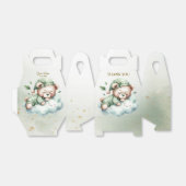 グリーンボホスリーピングテディベアキュートパーティー フェイバーボックス (折り畳みなし)