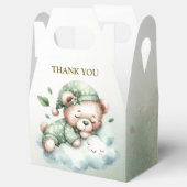 グリーンボホスリーピングテディベアキュートパーティー フェイバーボックス (オープン)