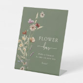 グリーンボホフラワーバー標識 台座サイン (正面)