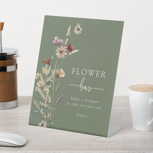 グリーンボホフラワーバー標識 台座サイン (インサイチュ)