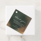 グリーンボホミニマリスト結婚ズサンキューメッセージカード フェイバータグ (インサイチュ)