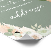 グリーンボホーベアバルーン封筒ステーション ポスター (角)