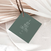 グリーンボホ水玉模様クリスマススクウェアから フェイバータグ