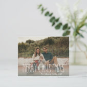 グリーンボホ水玉模様クリスマスフルフォト シーズンカード (スタンド正面)