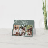 グリーンボホ水玉模様三写真折り シーズンカード (正面)