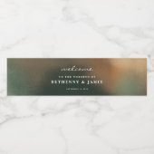 グリーンボホ結婚ミニマリストのウォーターボトルラベル ペットボトルラベル (シングルラベル)