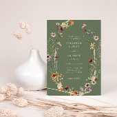 グリーンボホ結婚式招待状 招待状