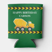 グリーンボーイズ誕生日パーティーセメントミキサートラック 缶クーラー (正面)