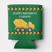 グリーンボーイズ誕生日パーティーセメントミキサートラック 缶クーラー (裏面)