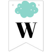 グリーンボーイ赤ちゃんシャワーペンギン バンティングフラッグ (第3の旗)